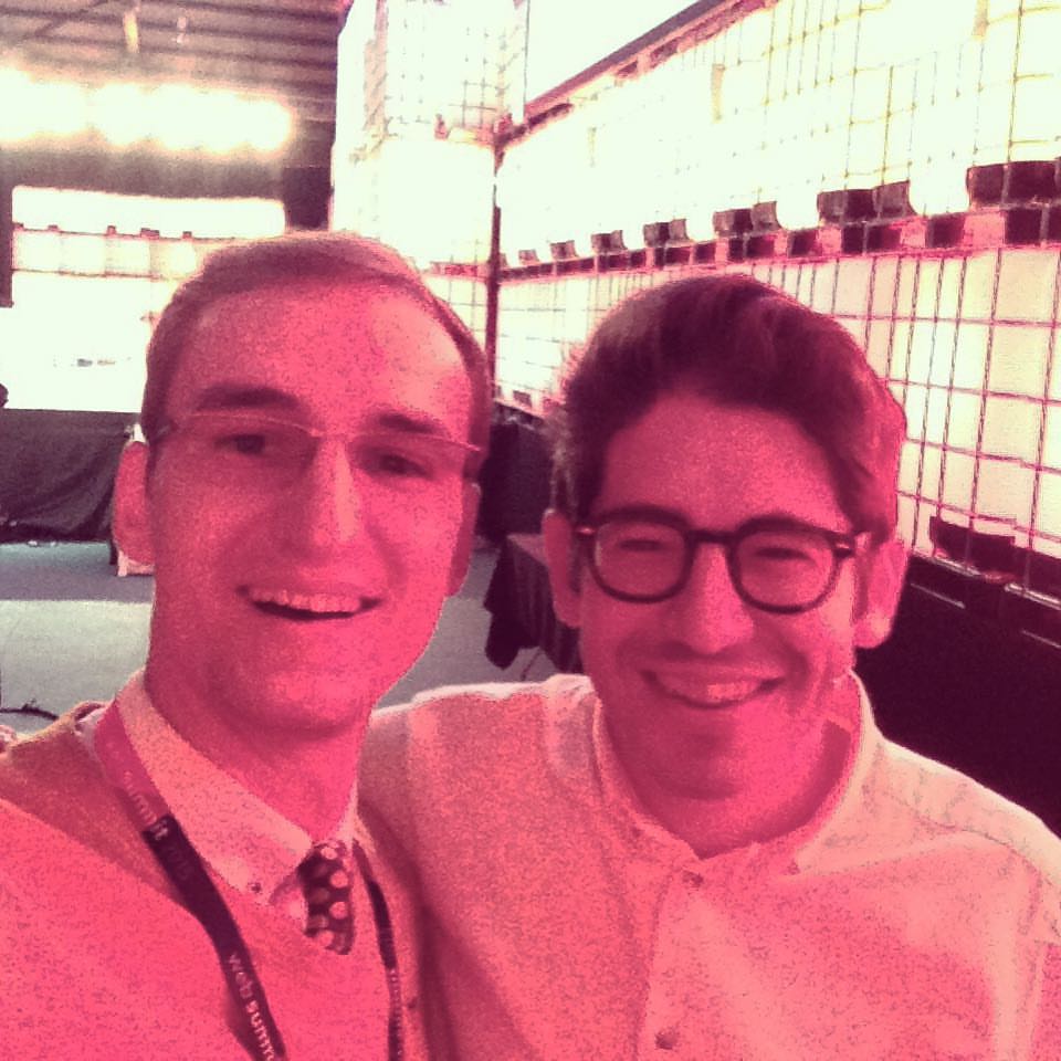 Selfie with Yancey Strickler from Kickstarter