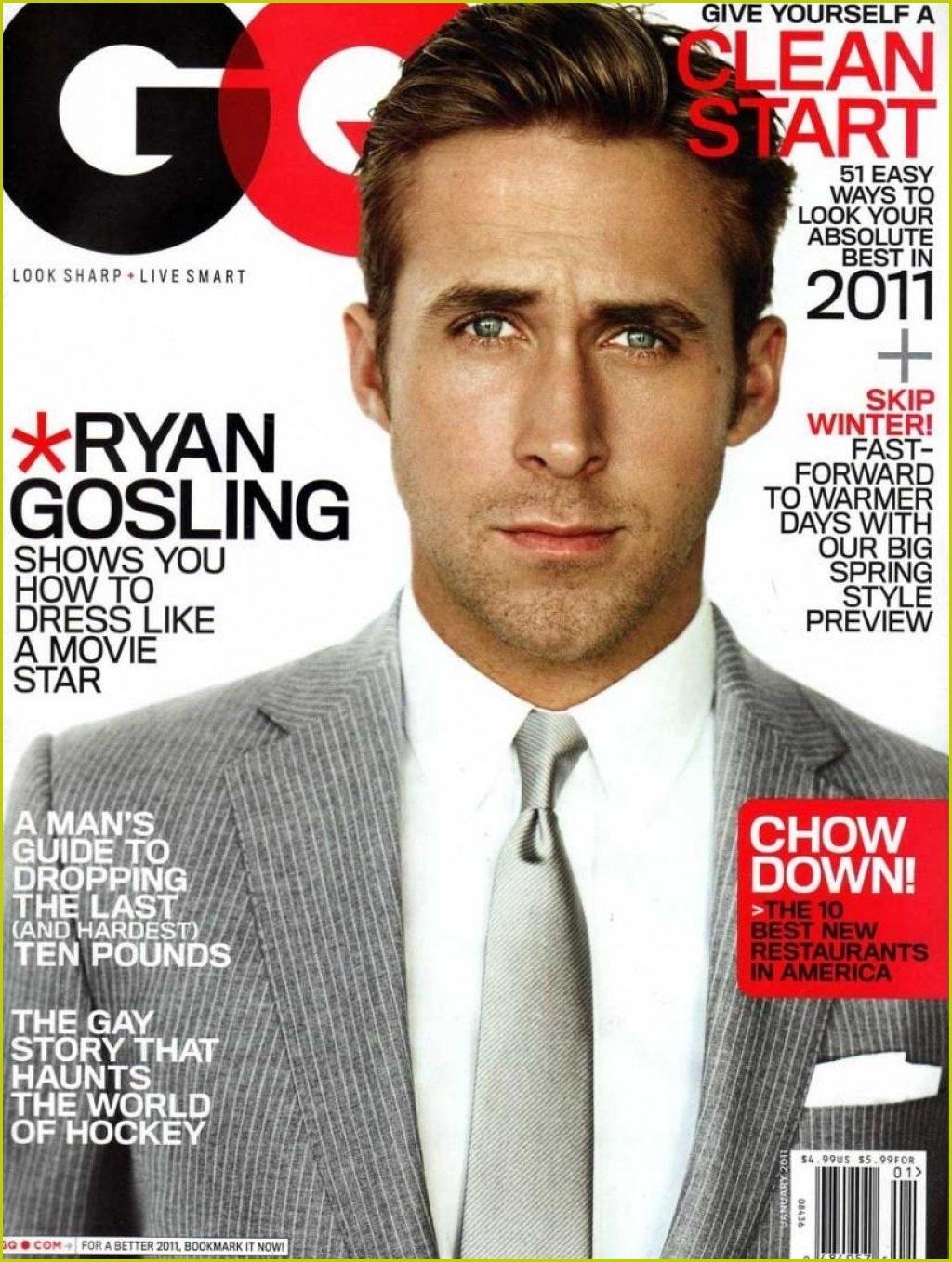 Ryan Gosling GQ Magazine Cover