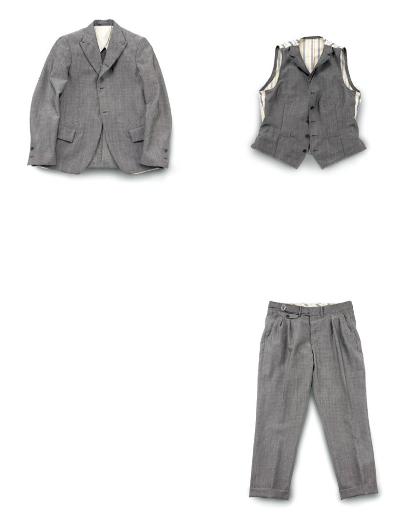 Jacket and trousers in tweed - Wooster + Lardini Collection