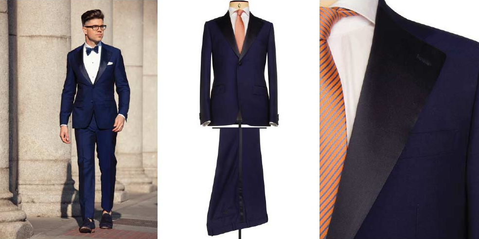Two piece tuxedo suit in Mohair by Darren Kennedy x Louis Copeland