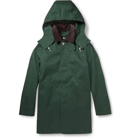 Macintosh green dunoon handmade rain coat