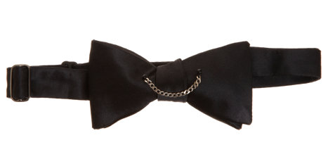 Title of Work Chain Bow Tie in Black