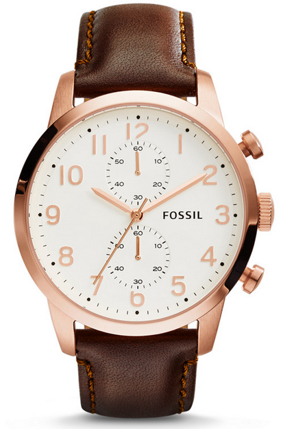 Townsman Chronograph Leather Watch by Fossil