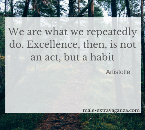 We are what we repeatedly do. Excellence, then, is not an act, but a habit 